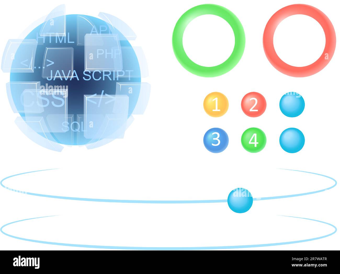 Programming science infographic chart design element set Stock Vector ...