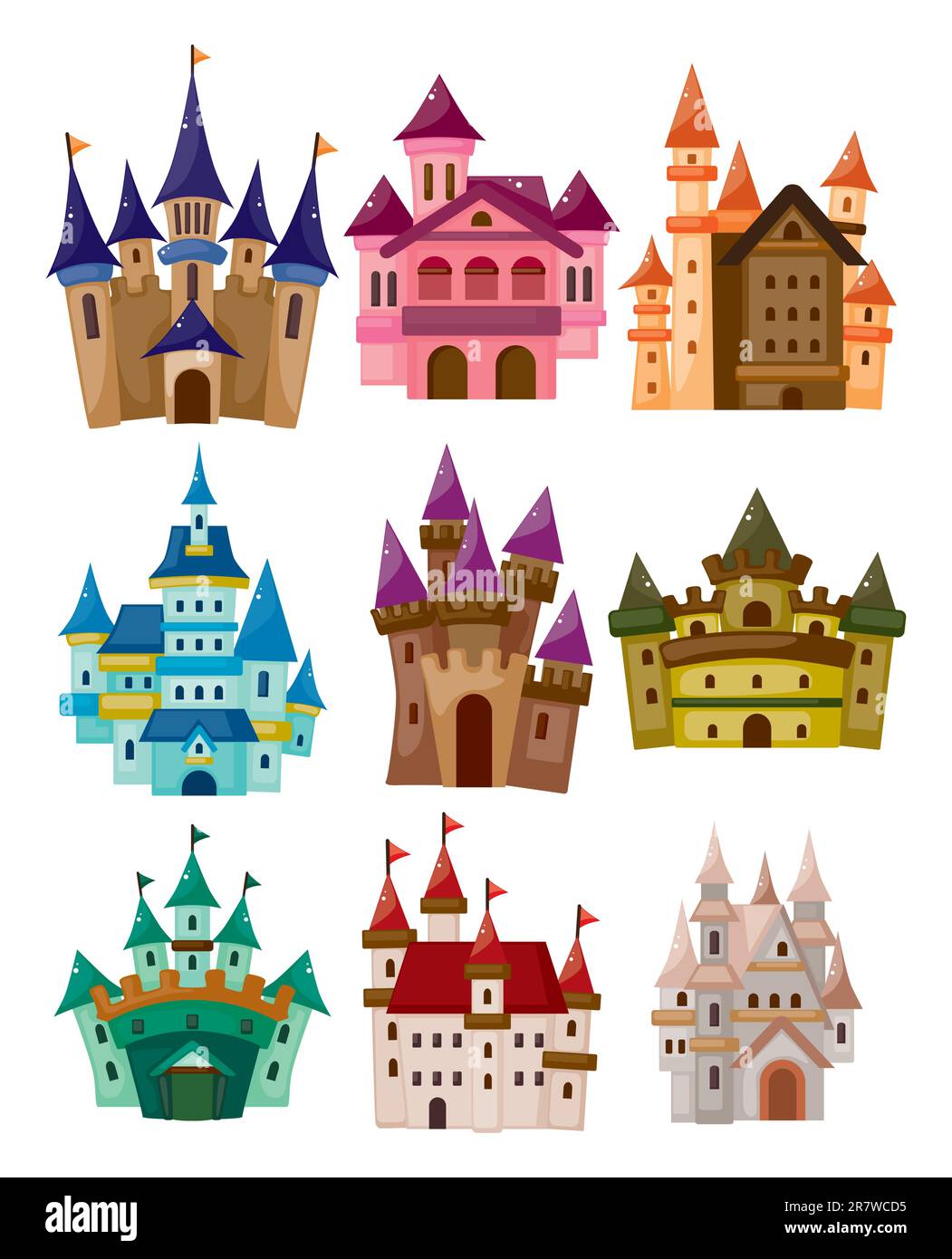 cartoon Fairy tale castle icon Stock Vector Image & Art - Alamy
