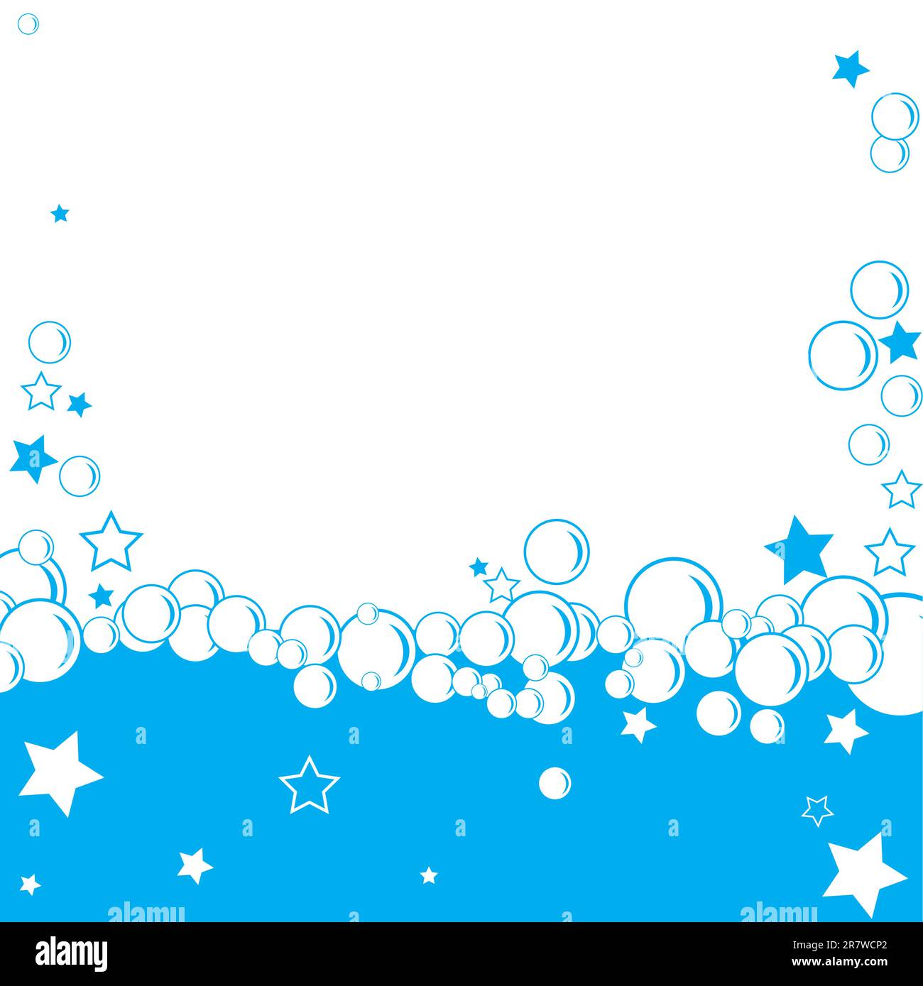 Abstract blue circle background. Vector winter illustration Stock ...