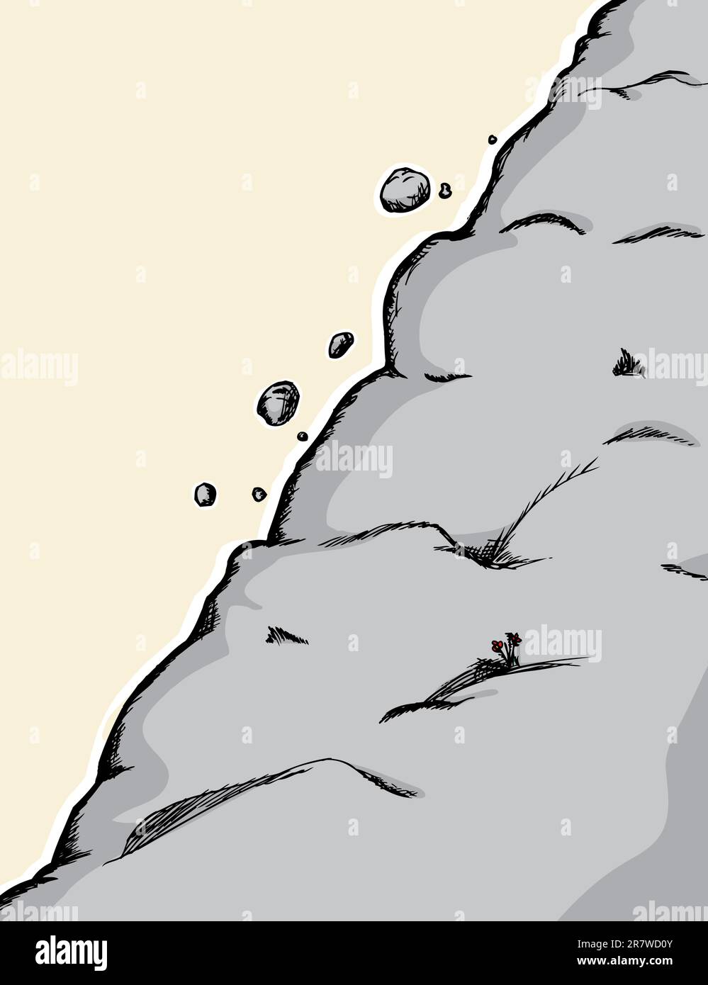 Down a steep Stock Vector Images - Alamy