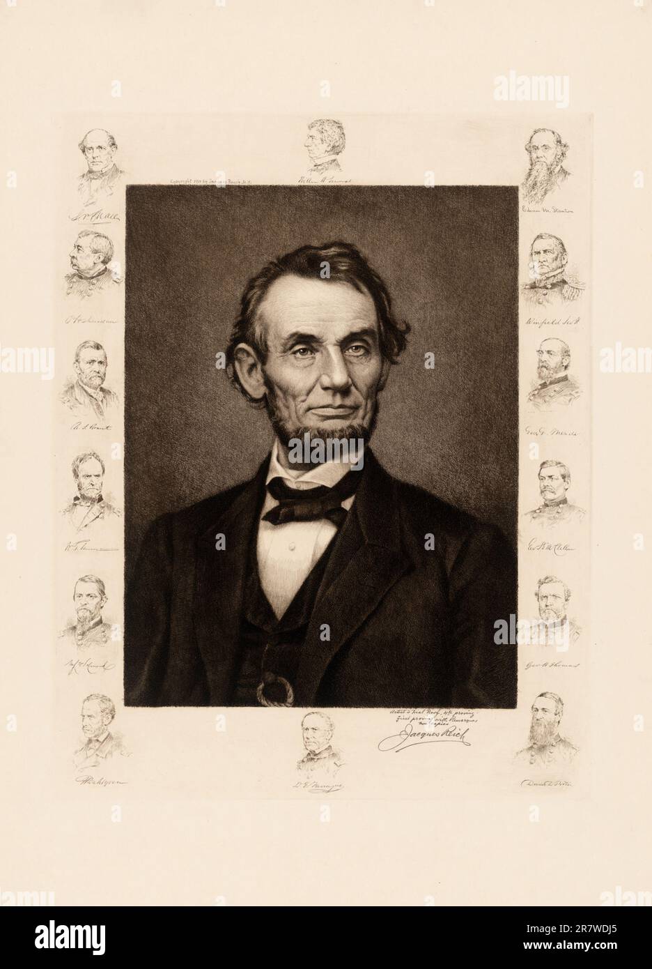 Lincoln and his Lieutenants 1911 Stock Photo