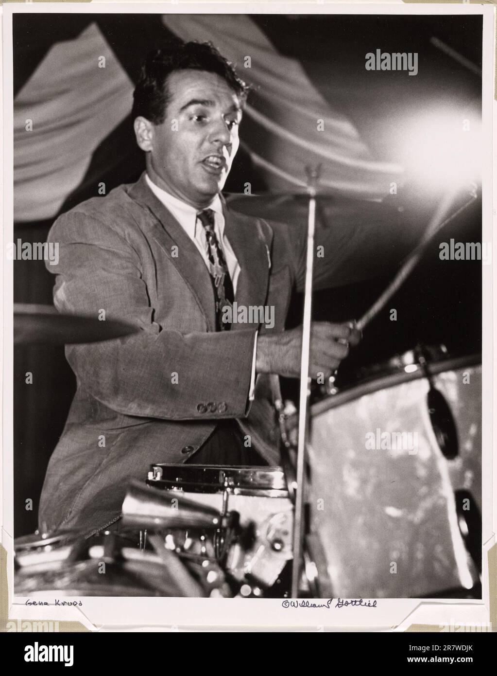 Gene Krupa at 400 Restaurant, New York City June 1946 (printed c. 1979) Stock Photo