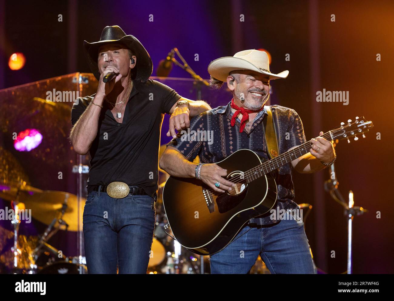 Tim McGraw performs during day 4 of the CMA Fest at Nissan Stadium on