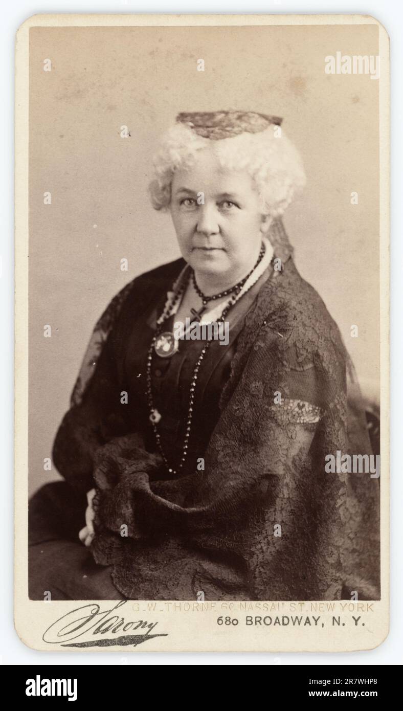 Elizabeth Cady Stanton c. 1870 Stock Photo - Alamy
