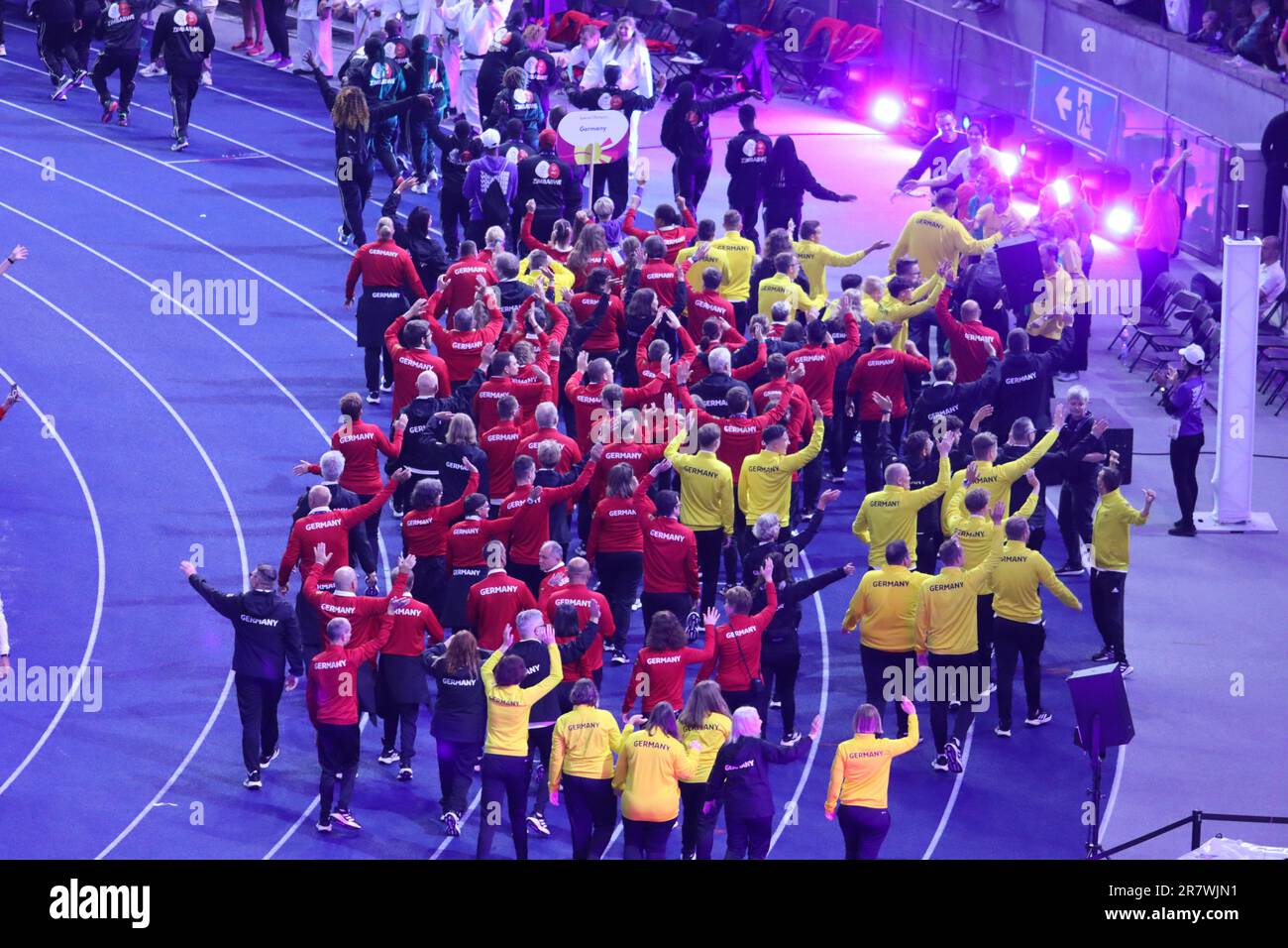 Berlin germany 17 june 2023 olympics athletes entry during the