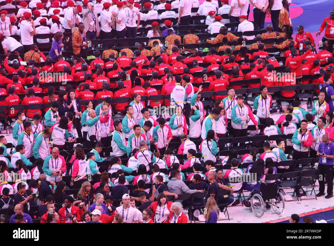 Berlin germany 17 june 2023 olympics athletes entry during the