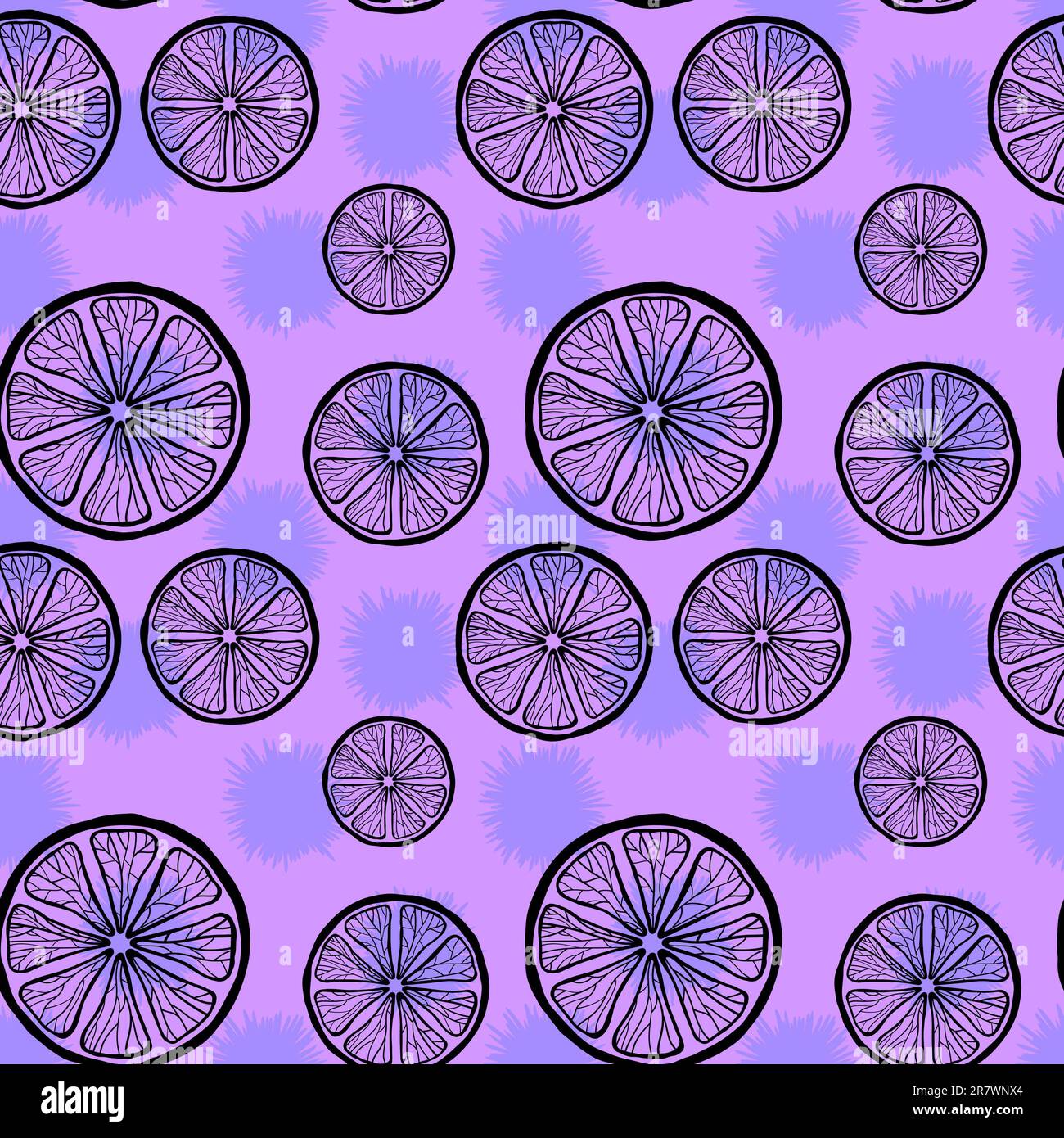 Cartoon summer seamless lemon pattern for wrapping paper and fabrics ...