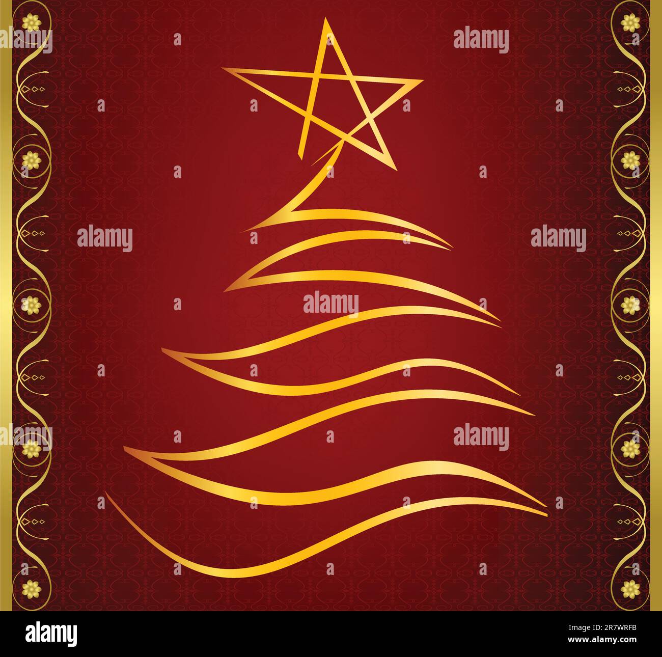 Golden star christmas Stock Vector Images - Alamy