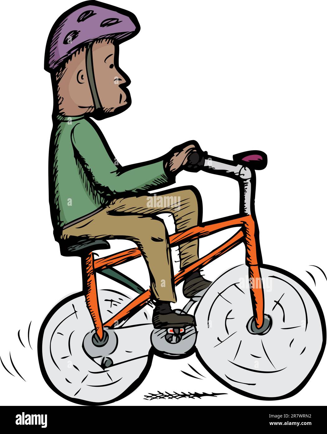 Wobbly wheel stock vector images alamy