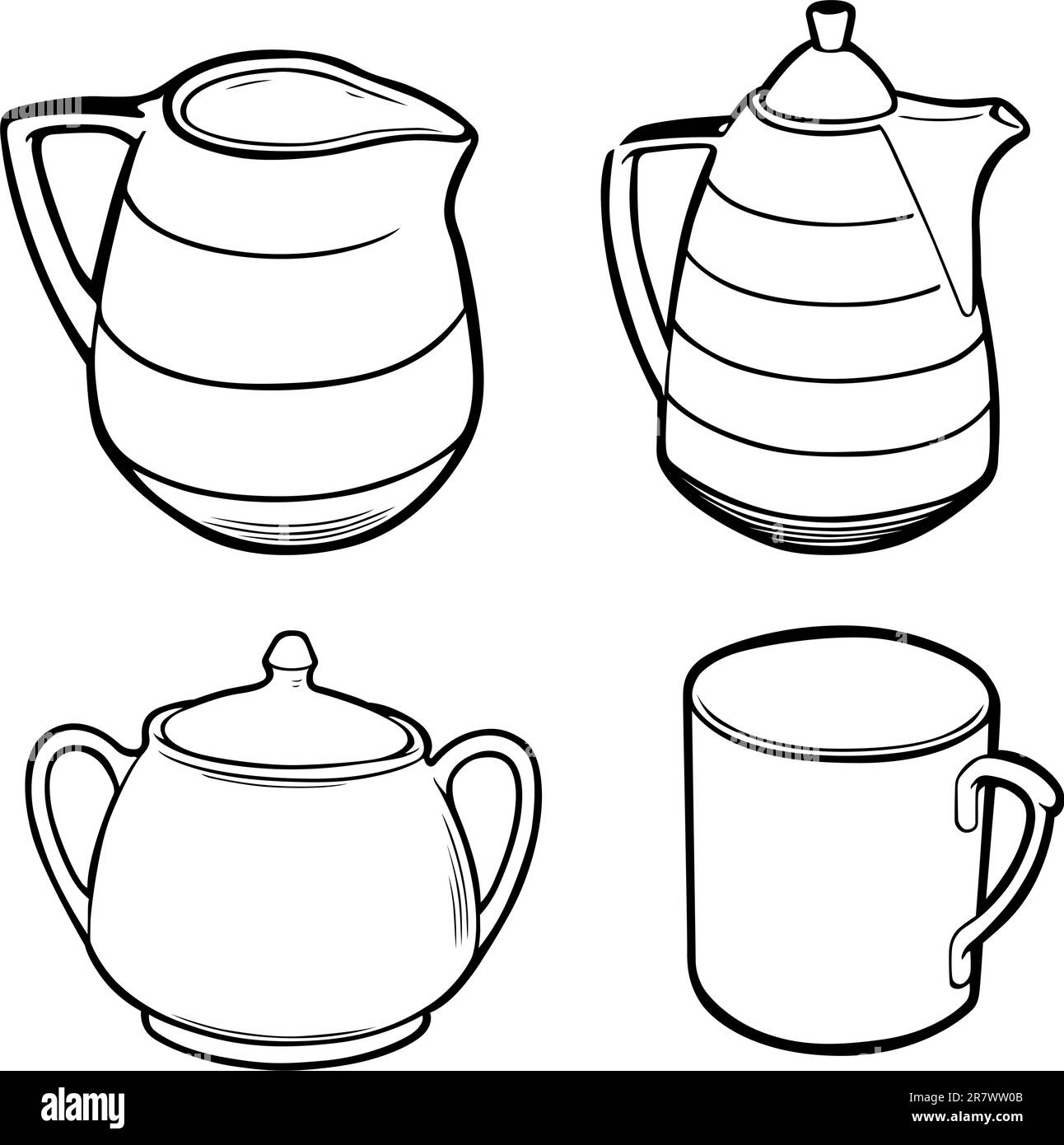 Kawaii Tea Kettle Icon Cartoon Illustration Isolated White Stock Vector by  ©Mictoon 395705720