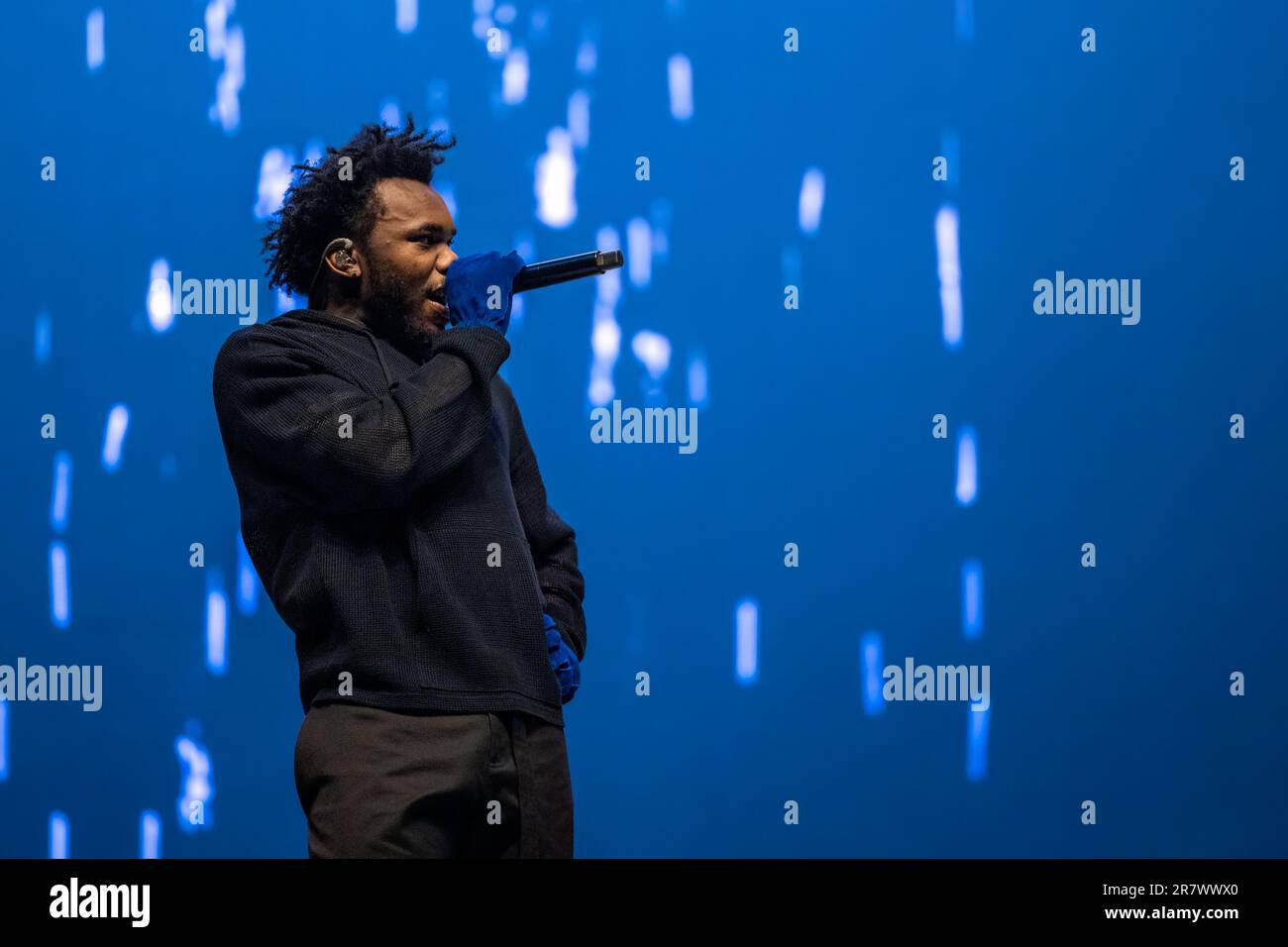 Manchester, USA. 16th June, 2023. Rapper Baby Keem (Hykeem Jamaal