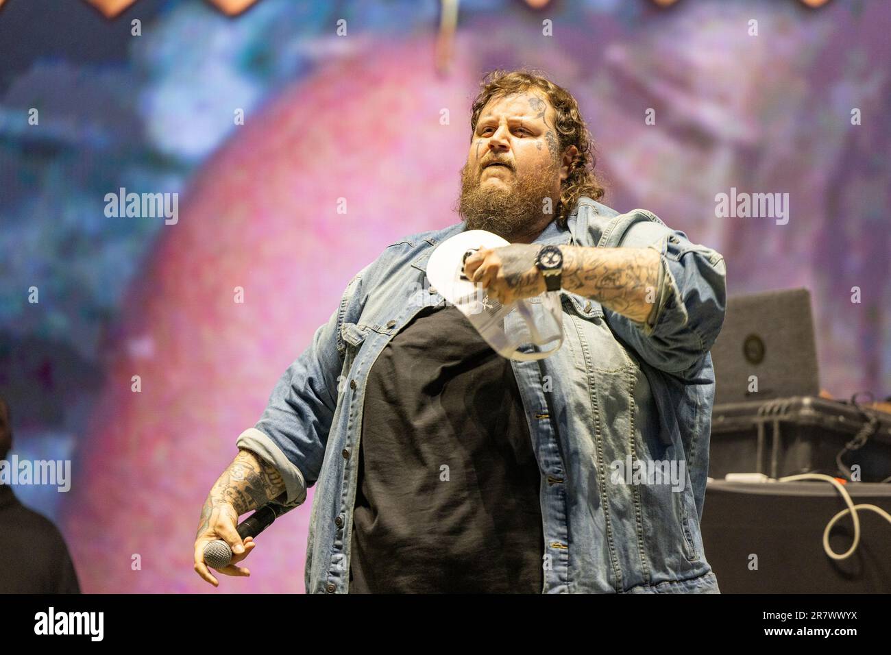 Manchester, USA. 16th June, 2023. Jelly Roll (Jason DeFord) performs ...