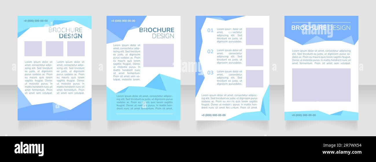 Trade school graduation blank brochure layout design Stock Vector Image ...