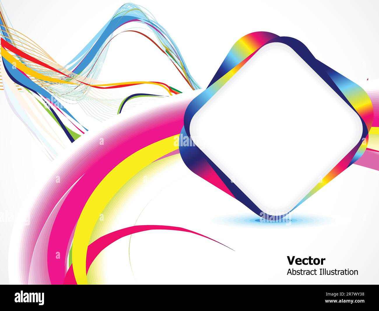 abstract colorful background with wave vector illustration Stock Vector ...