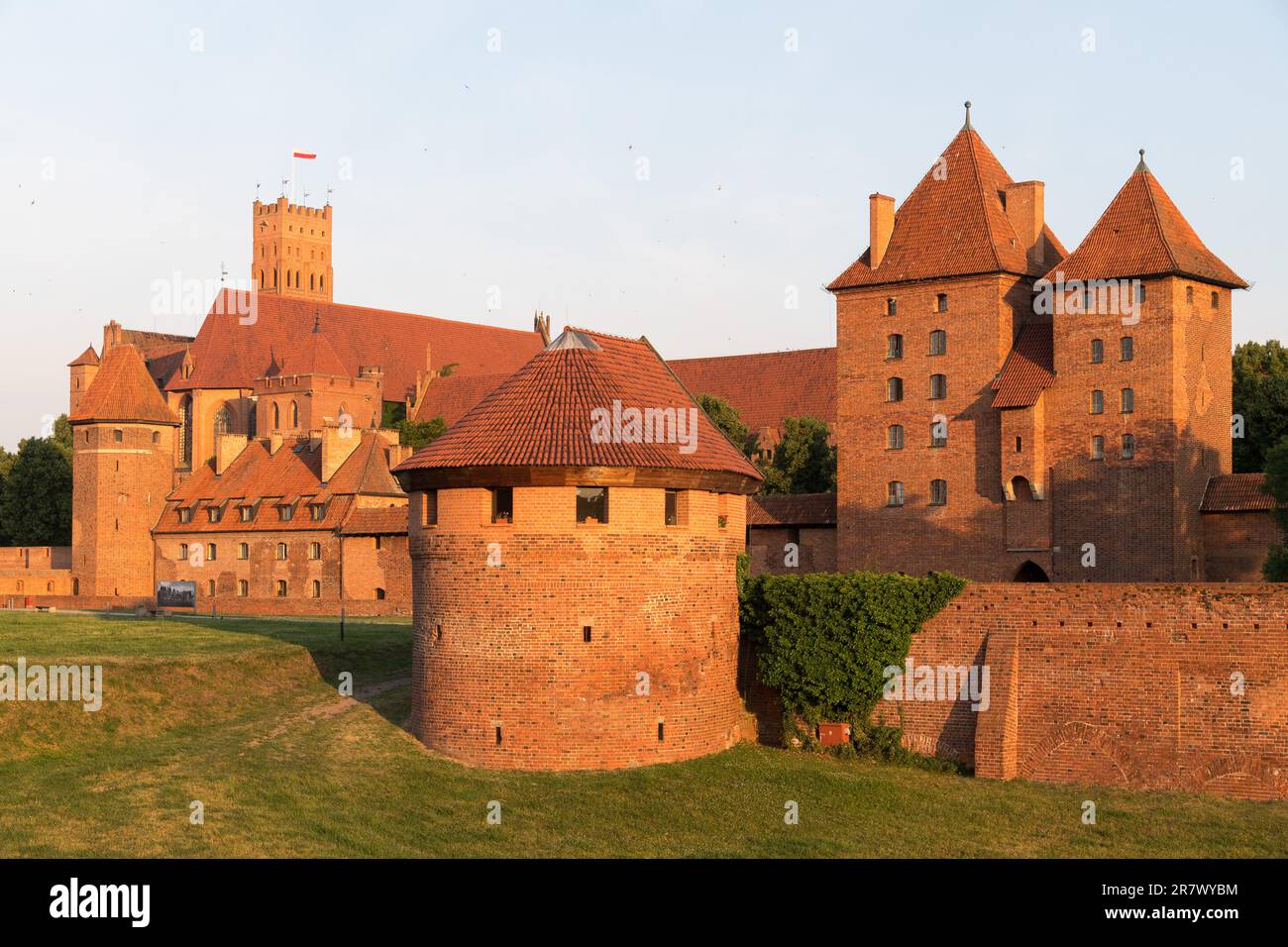 Brick gothic Lower Castle, Middle Castle and High Castle of Mlabork ...