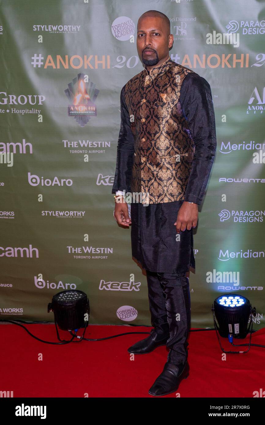 Toronto, Canada. 16th June, 2023. Ravi Narine attends ANOKHI's 20th  anniversary event at the Westin Hotel in Toronto. ANOKHI is a renowned  media and events company based in Ontario, Canada, with a