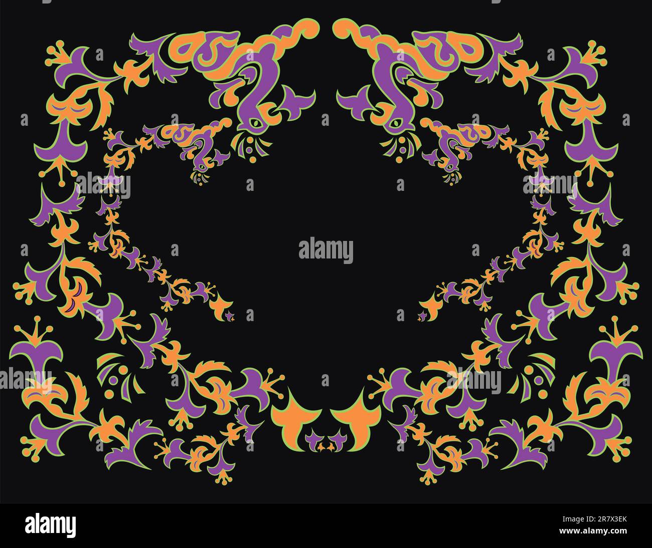 Illustration of abstract floral ornament Stock Vector Image & Art - Alamy