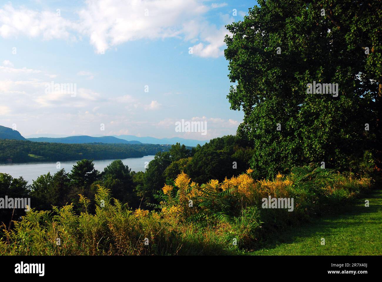 A view of the Hudson River Valley Stock Photo