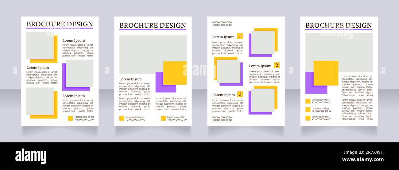 Offer Layout Document Commercial business offer blank brochure layout design Stock Vector ...