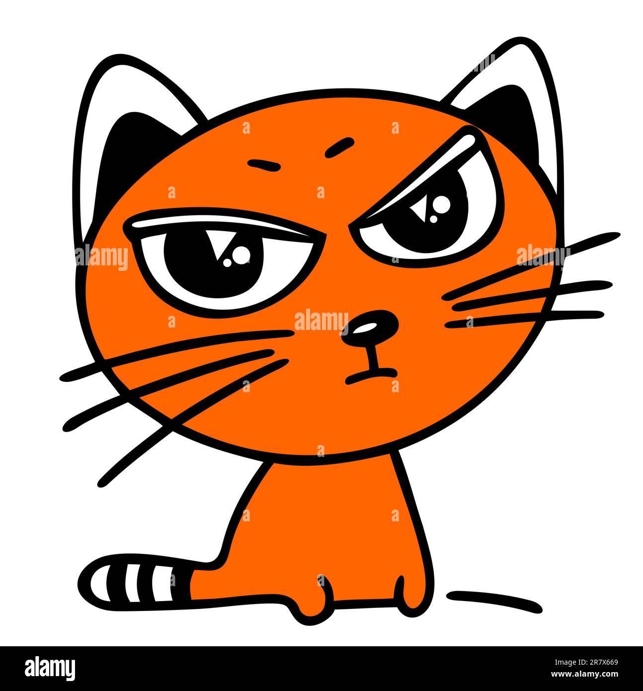 Angry Cat, Cute Kitten, Ready To Fight, Cartoon Chibi Style, Generative AI  Stock Illustration - Illustration of friendship, characters: 280974758