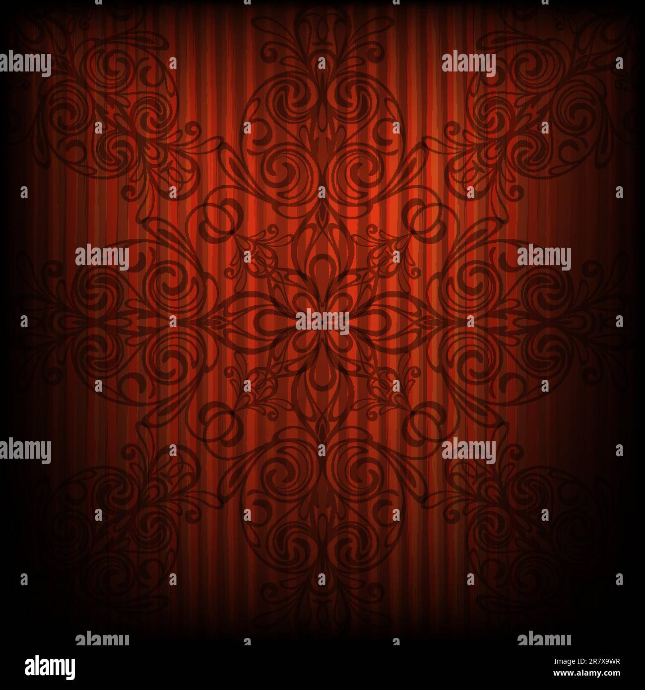 eps 10, vector seamless pattern on grungy background Stock Vector