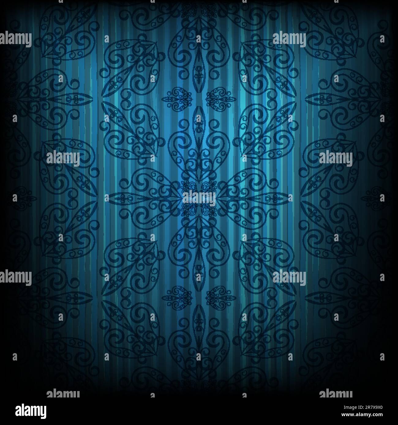 eps 10, vector seamless pattern on grungy background Stock Vector