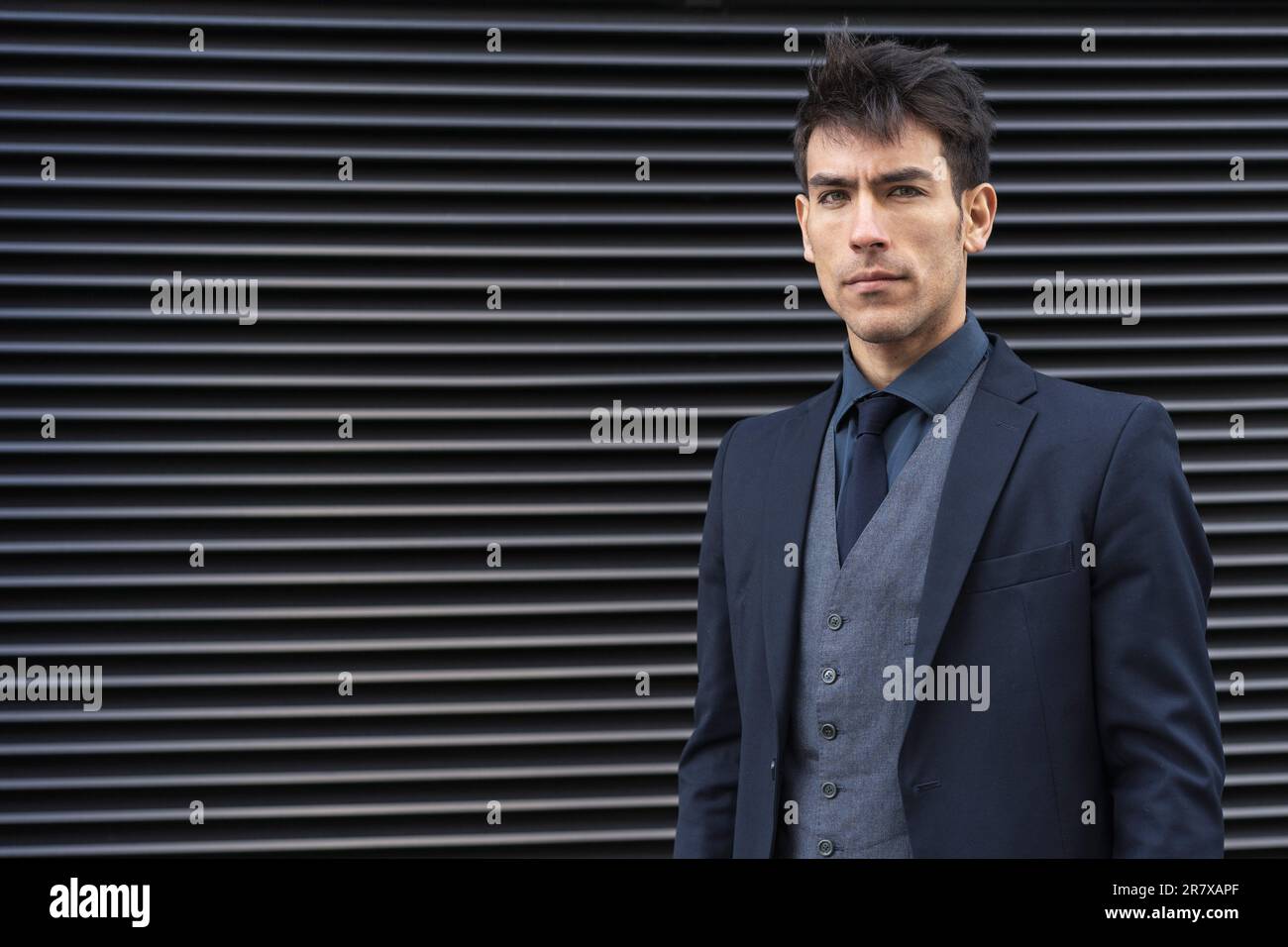Confident businessman wearing a suit hi-res stock photography and ...