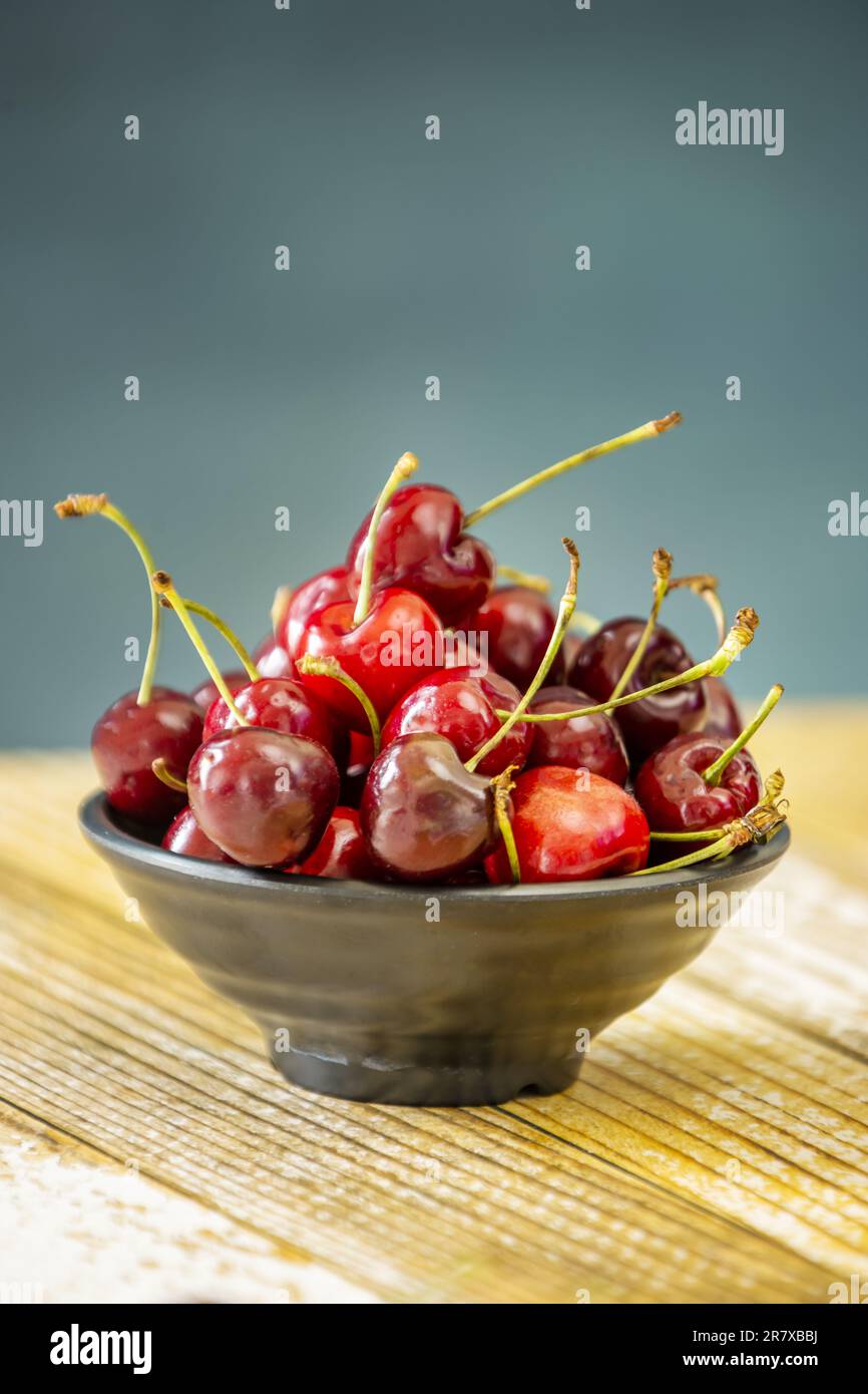 Currently, the cherry is widespread in many regions and countries of the world with temperate climates Stock Photo