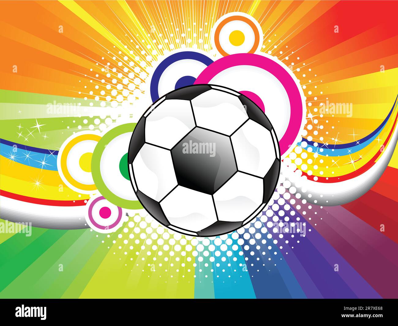 abstract football background design vector illustration Stock Vector
