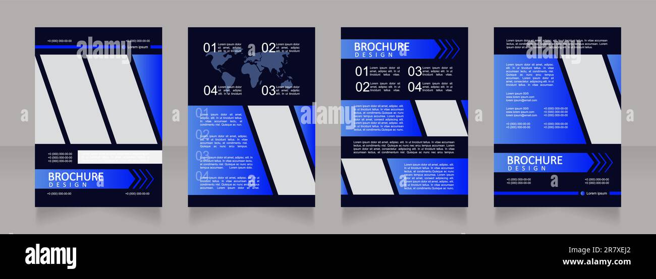 Energy consumption reducing control blank brochure design Stock Vector ...