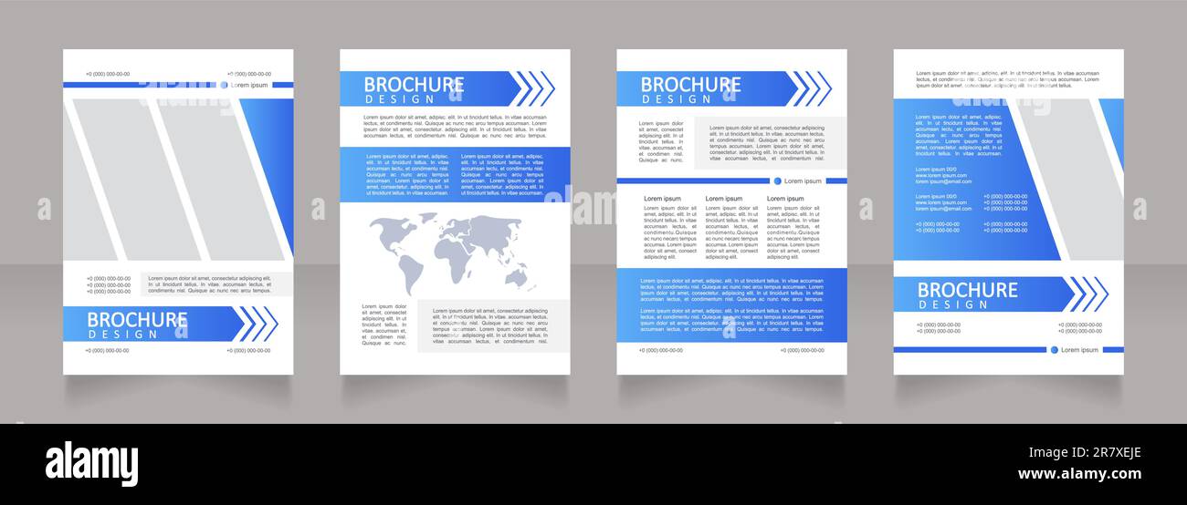 World electric energy consumption blank brochure design Stock Vector