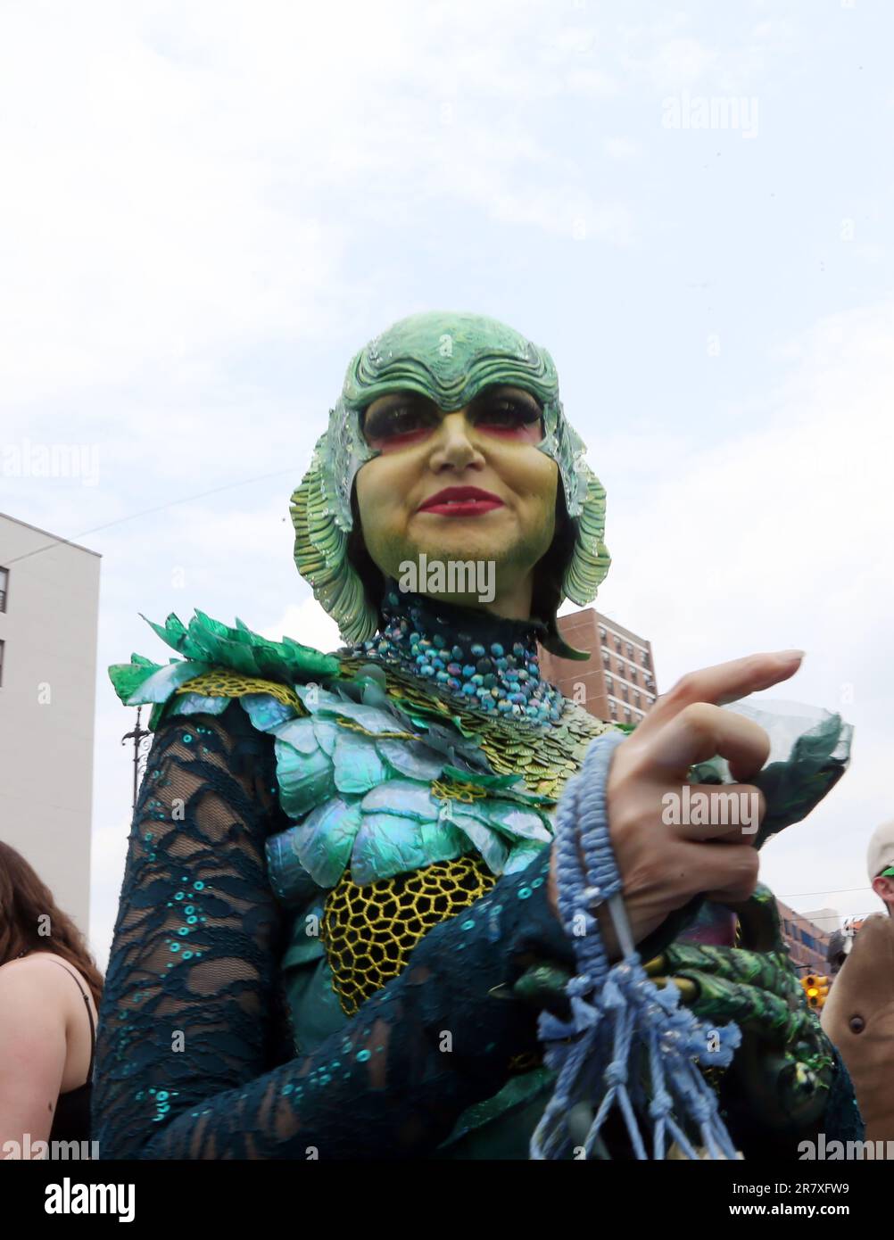 NEW YORK, NY- June 17: Visuals as 2023 Mermaid Day Parade commences