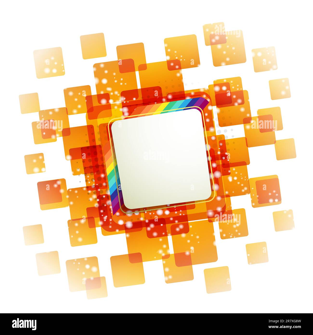 Square backgrounds with rainbow on white Stock Vector Image & Art - Alamy