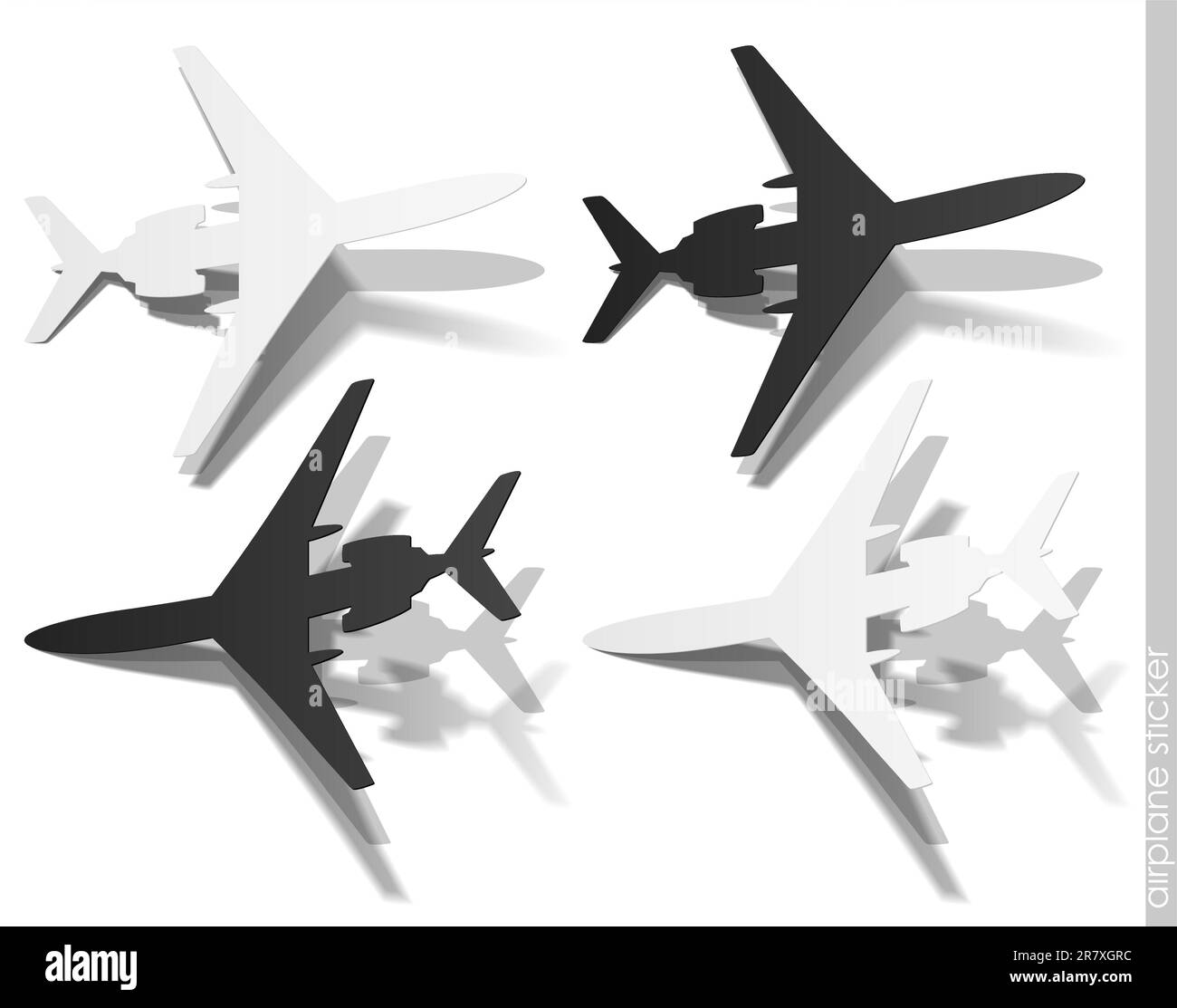 Airline sticker Stock Vector Images Alamy