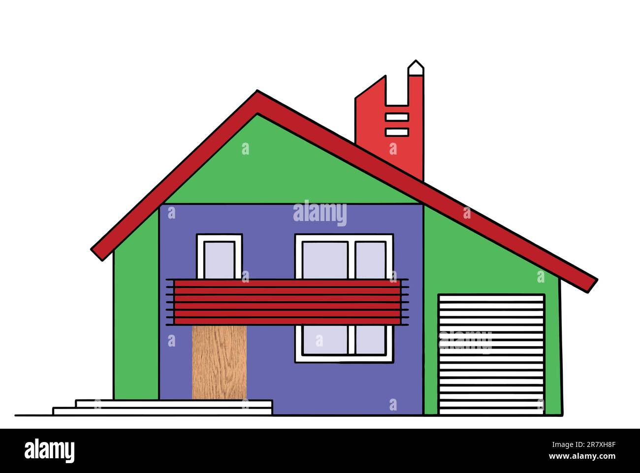 House balcony Stock Vector Images Alamy