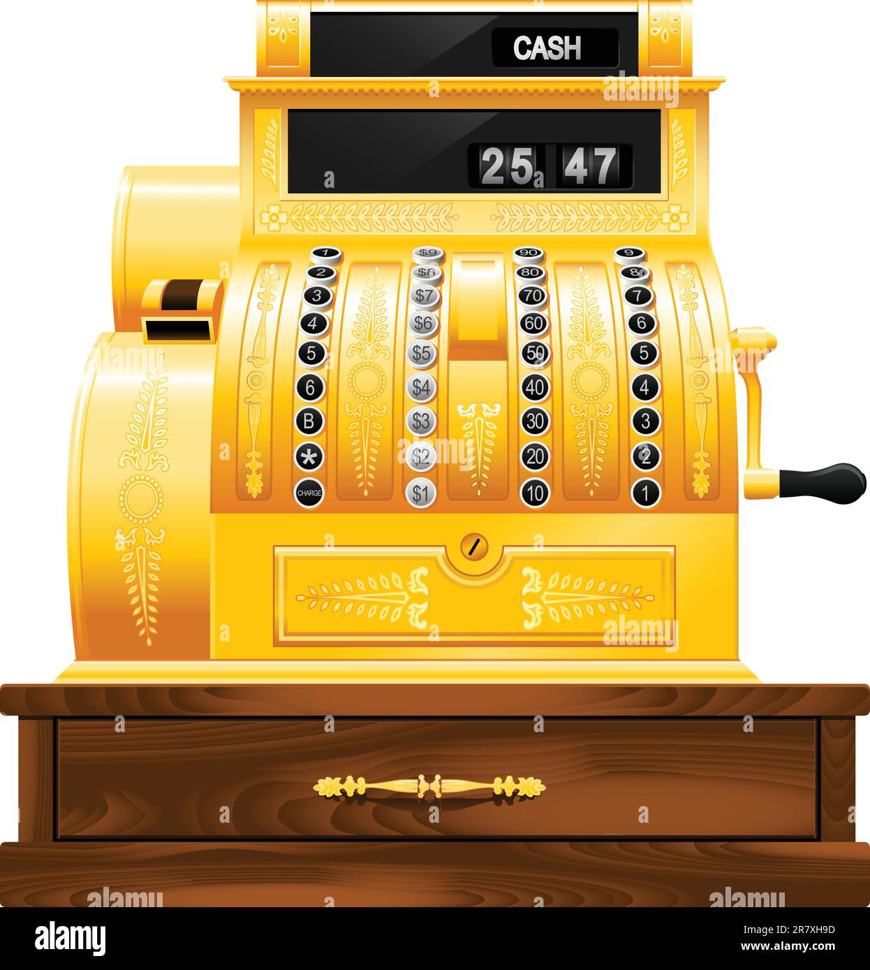 Antique cash register Stock Vector Image & Art Alamy