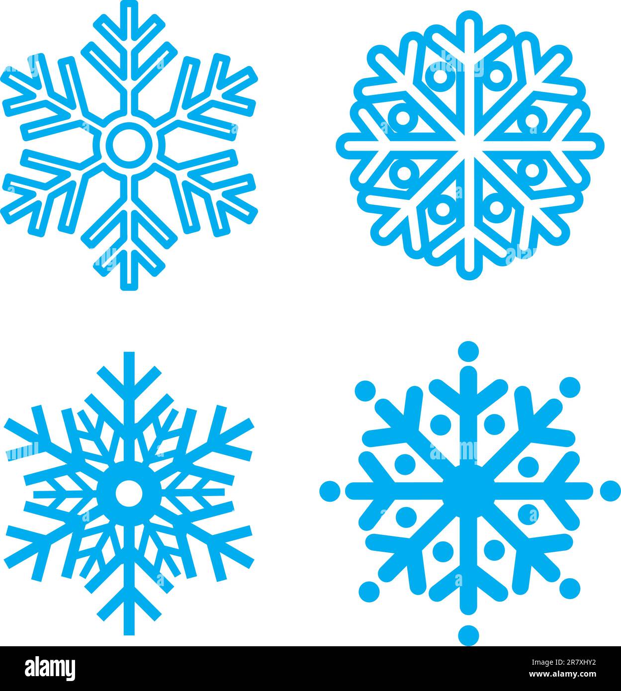 Snowflakes collection. Element for design. Vector illustration Stock ...