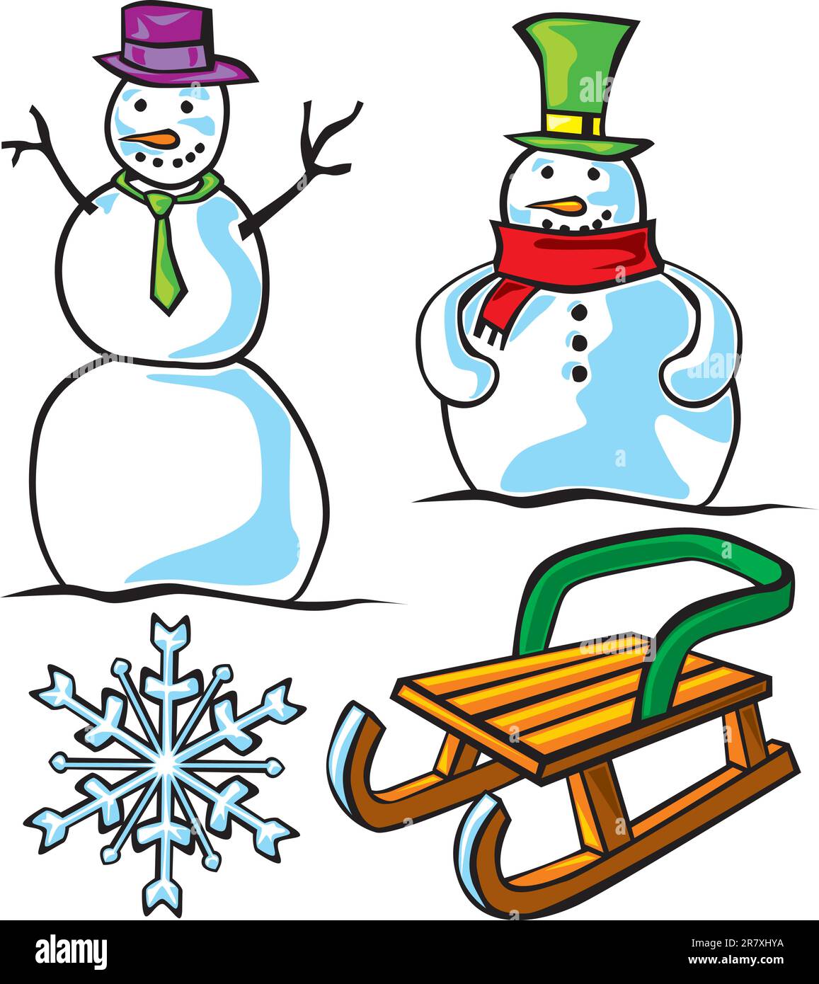 fully-editable-vector-illustration-of-christmas-items-stock-vector