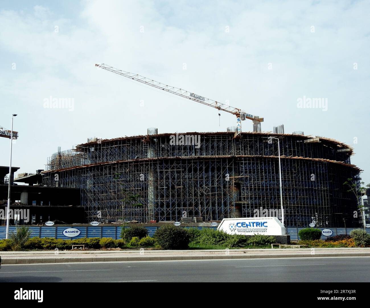 Cairo, Egypt, June 3 2023 A construction site for SAMCO company