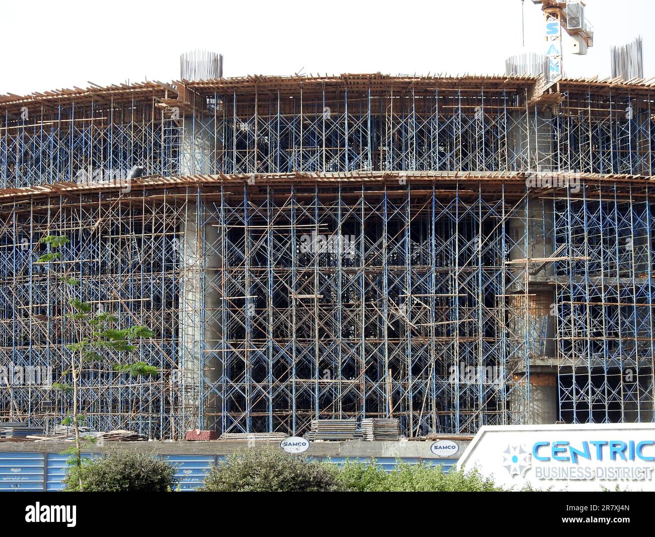 Cairo, Egypt, June 3 2023 A construction site for SAMCO company