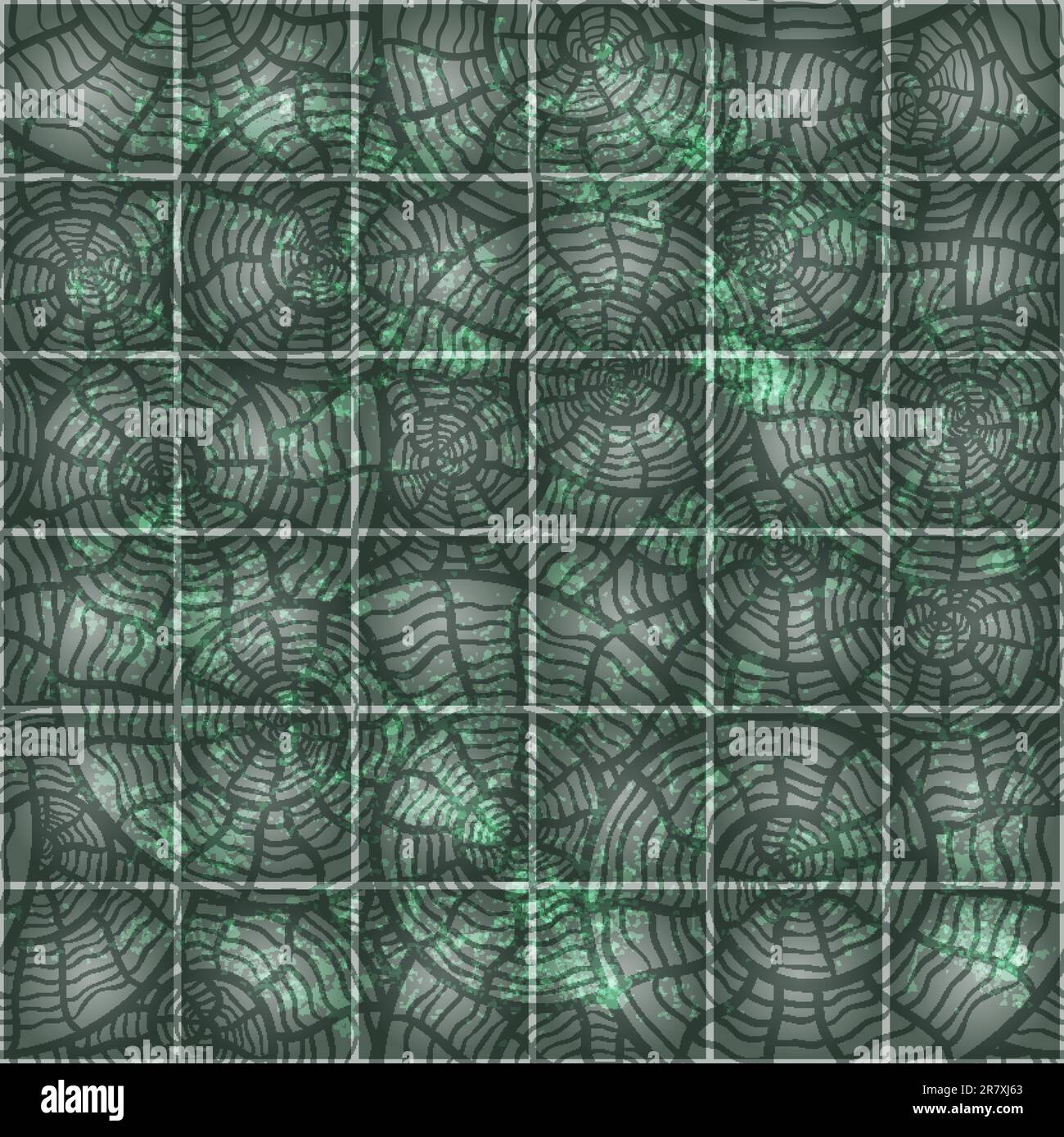 eps10, vector seamless pattern with shells on grungy background Stock Vector