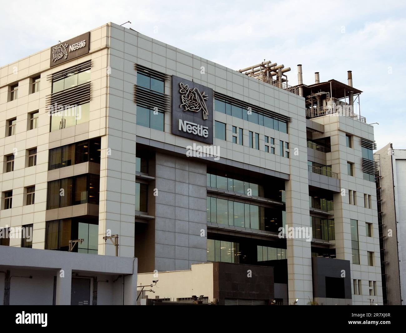 Cairo, Egypt, June 4 2023: Nestlé S.A. Nestle, a Swiss multinational ...
