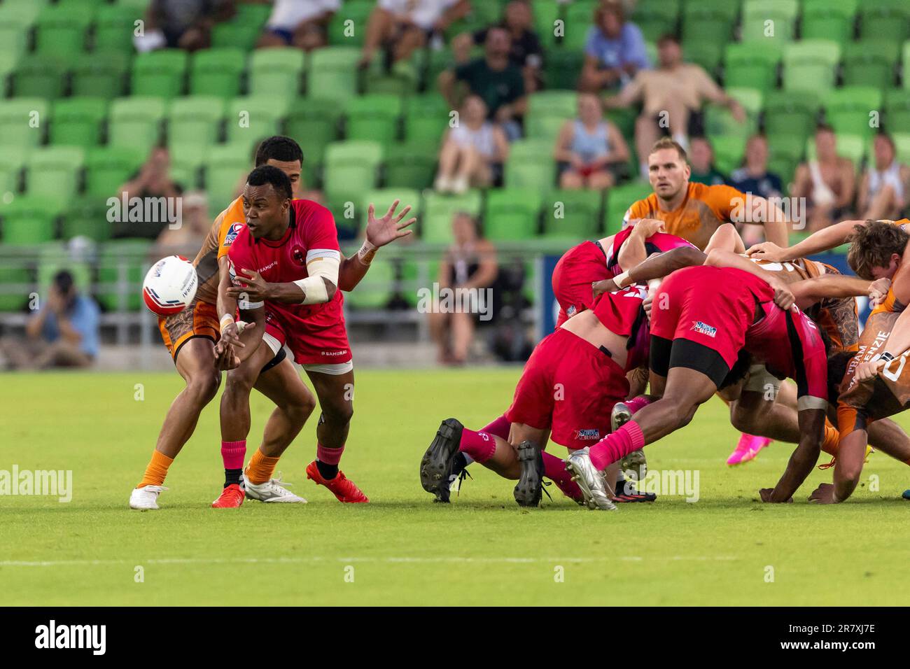 AUSTIN, TX JUNE 17 New York Locals player Alasio Naduva (10) passes