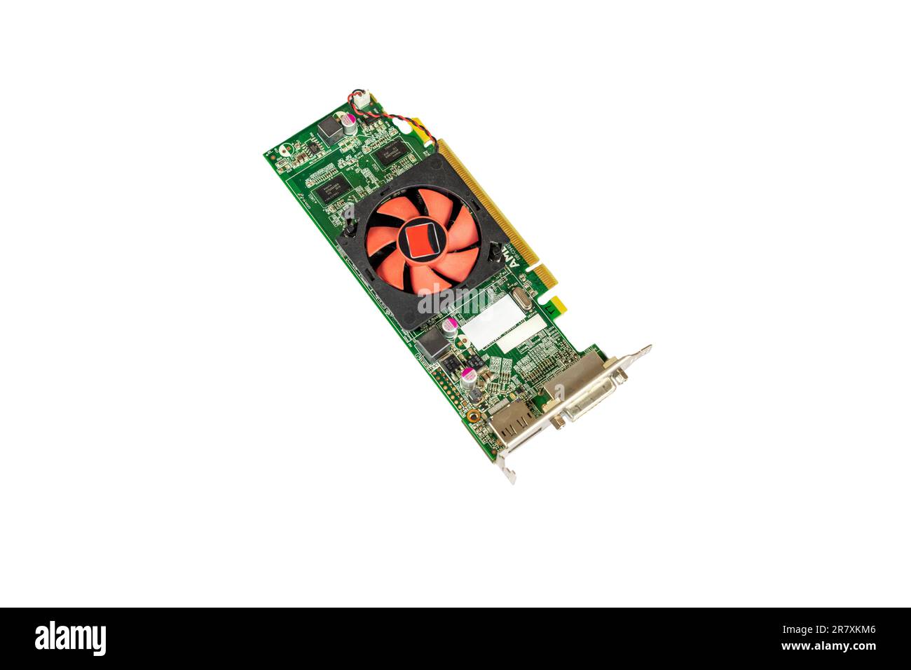 Graphic card on a white isolated background: Swat, Pakistan - May 26, 2023. Stock Photo