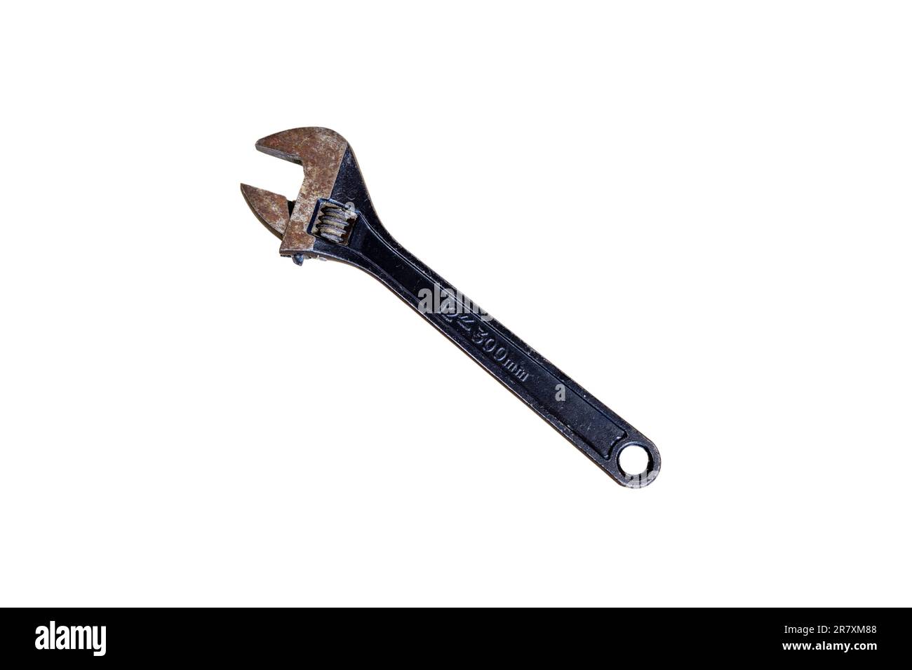 Adjustable wrench isolated on white background Stock Photo Alamy