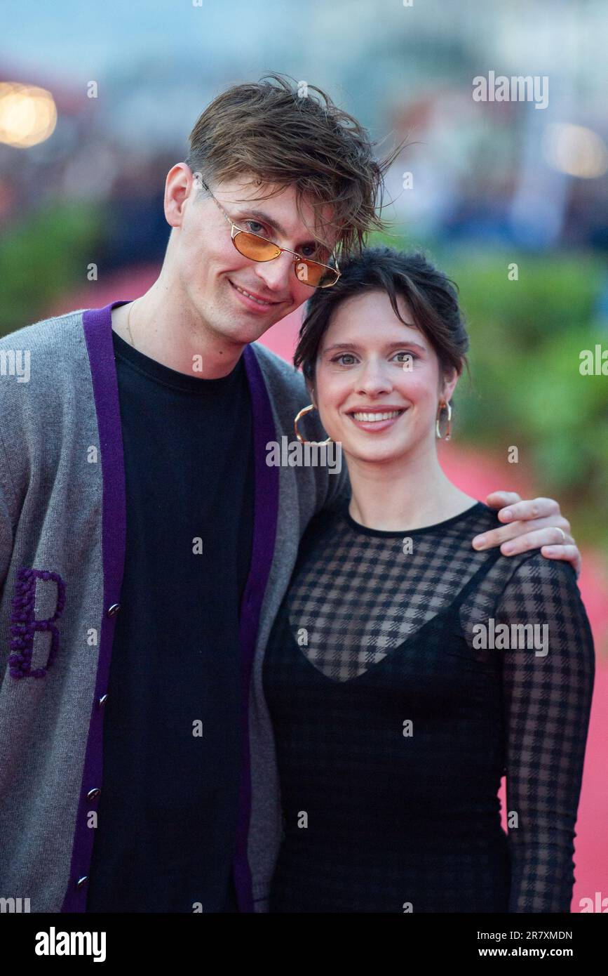 Cabourg, France. 17th June, 2023. Raphael Quenard and Daphne Patakia