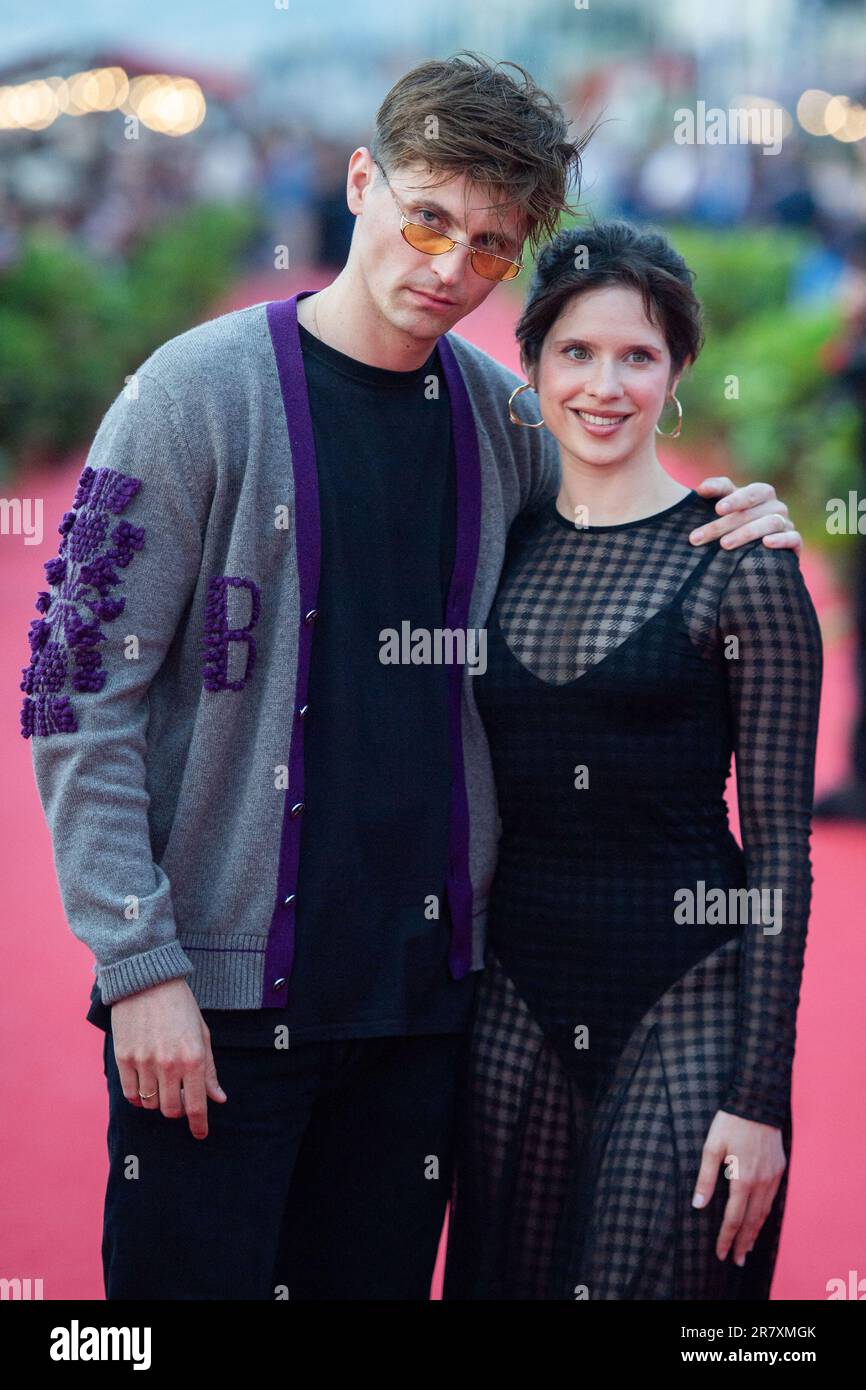 Cabourg, France. 17th June, 2023. Raphael Quenard and Daphne Patakia