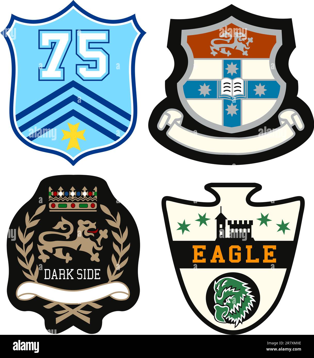 Basic Emblems emblem badge set Stock Vector Image & Art - Alamy