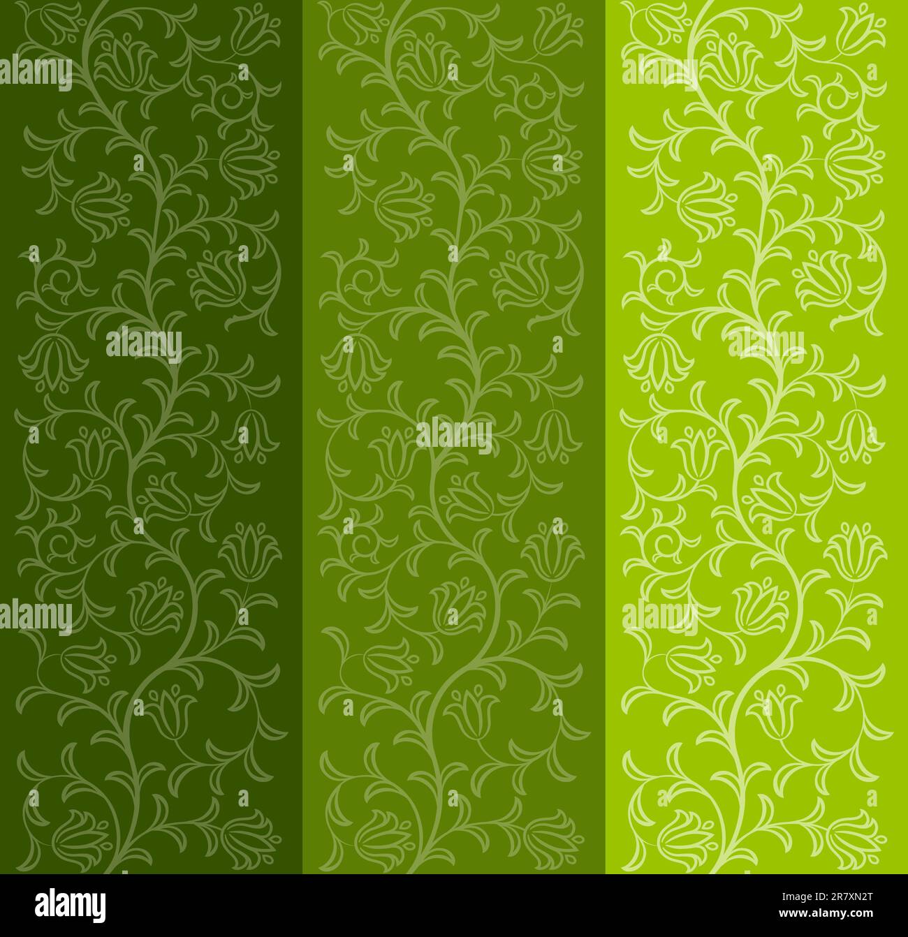 Seamless floral pattern. Vector illustration. Stock Vector