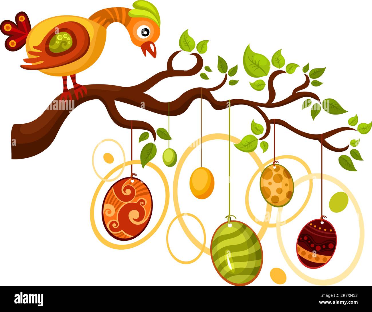 vector illustration of a easter card Stock Vector